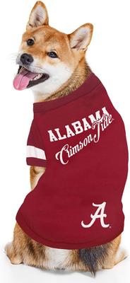 Show full view: Pets First NCAA Dog & Cat Stripe T-Shirt, Alabama, Small slide 3 of 6