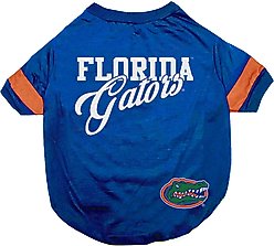 Pets First NCAA Dog & Cat Stripe T-Shirt, Florida Gators, Small