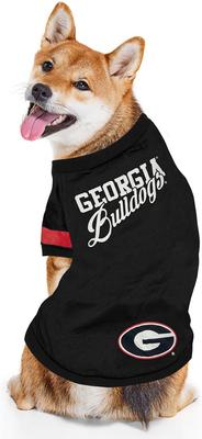 Show full view: Pets First NCAA Dog & Cat Stripe T-Shirt, Georgia Bulldogs, Large slide 3 of 6