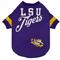 Show in main carousel: Pets First NCAA Dog & Cat Stripe T-Shirt, Louisiana State Tigers, Medium slide 1 of 6