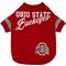 Show in main carousel: Pets First NCAA Dog & Cat Stripe T-Shirt, Ohio State Buckeyes, Medium slide 1 of 7