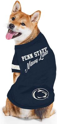 Show full view: Pets First NCAA Dog & Cat Stripe T-Shirt, Penn State, Medium slide 4 of 7