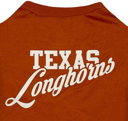 Show full view: Pets First NCAA Dog & Cat Stripe T-Shirt, Texas Longhorns, Large slide 4 of 6