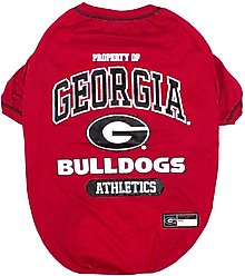 Pets First NCAA Dog & Cat T-Shirt, Georgia Bulldogs, Medium