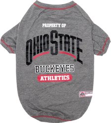 Pets First NCAA Dog & Cat T-Shirt, Ohio State Buckeyes, Large