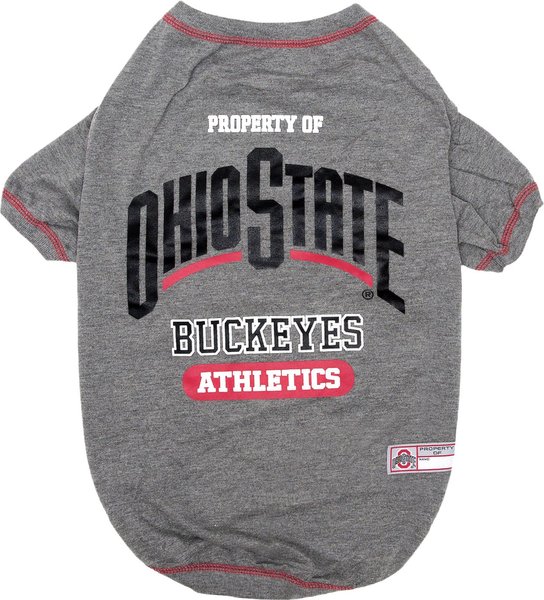 Show full view: Pets First NCAA Dog & Cat T-Shirt, Ohio State Buckeyes, Large slide 1 of 6