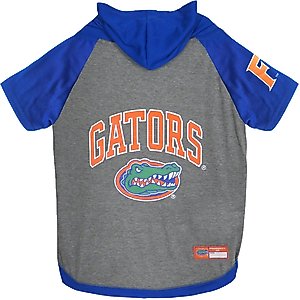 Pets First NCAA Florida Dog & Cat Hoodie Tee Shirt, Large