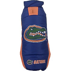 Pets First NCAA Florida Dog & Cat Puffer Vest, Large