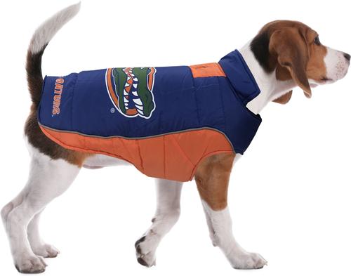 Show full view: Pets First NCAA Florida Dog & Cat Puffer Vest, Large slide 6 of 6