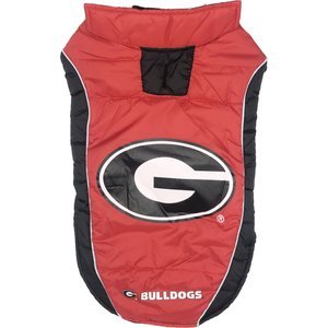 Pets First NCAA Georgia Dog & Cat Puffer Vest, Large