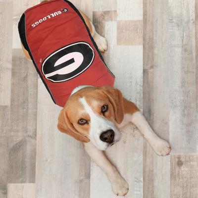 Show full view: Pets First NCAA Georgia Dog & Cat Puffer Vest, Medium slide 5 of 7