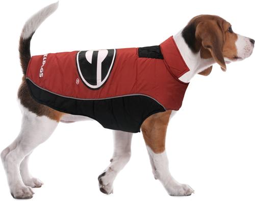 Show full view: Pets First NCAA Georgia Dog & Cat Puffer Vest, Small slide 7 of 8