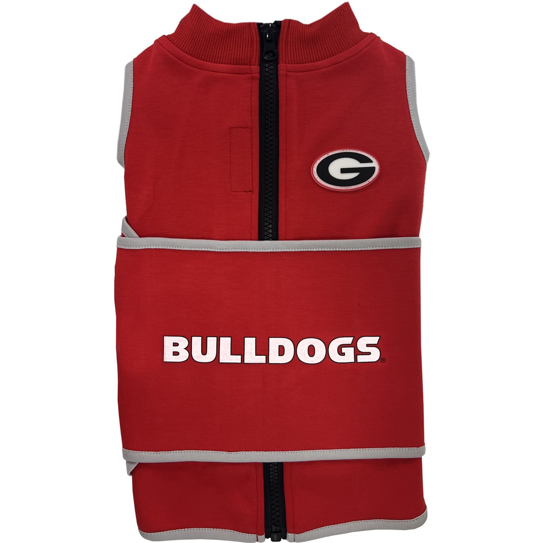 Pets First NCAA Georgia Dog & Cat Soothing Solution Vest, Large