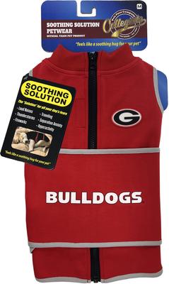 Show full view: Pets First NCAA Georgia Dog & Cat Soothing Solution Vest, Small slide 2 of 5