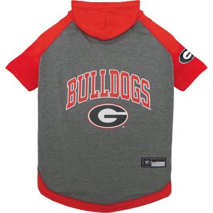 Pets First NCAA Georgia Hoodie Dog & Cat Tee Shirt, Medium
