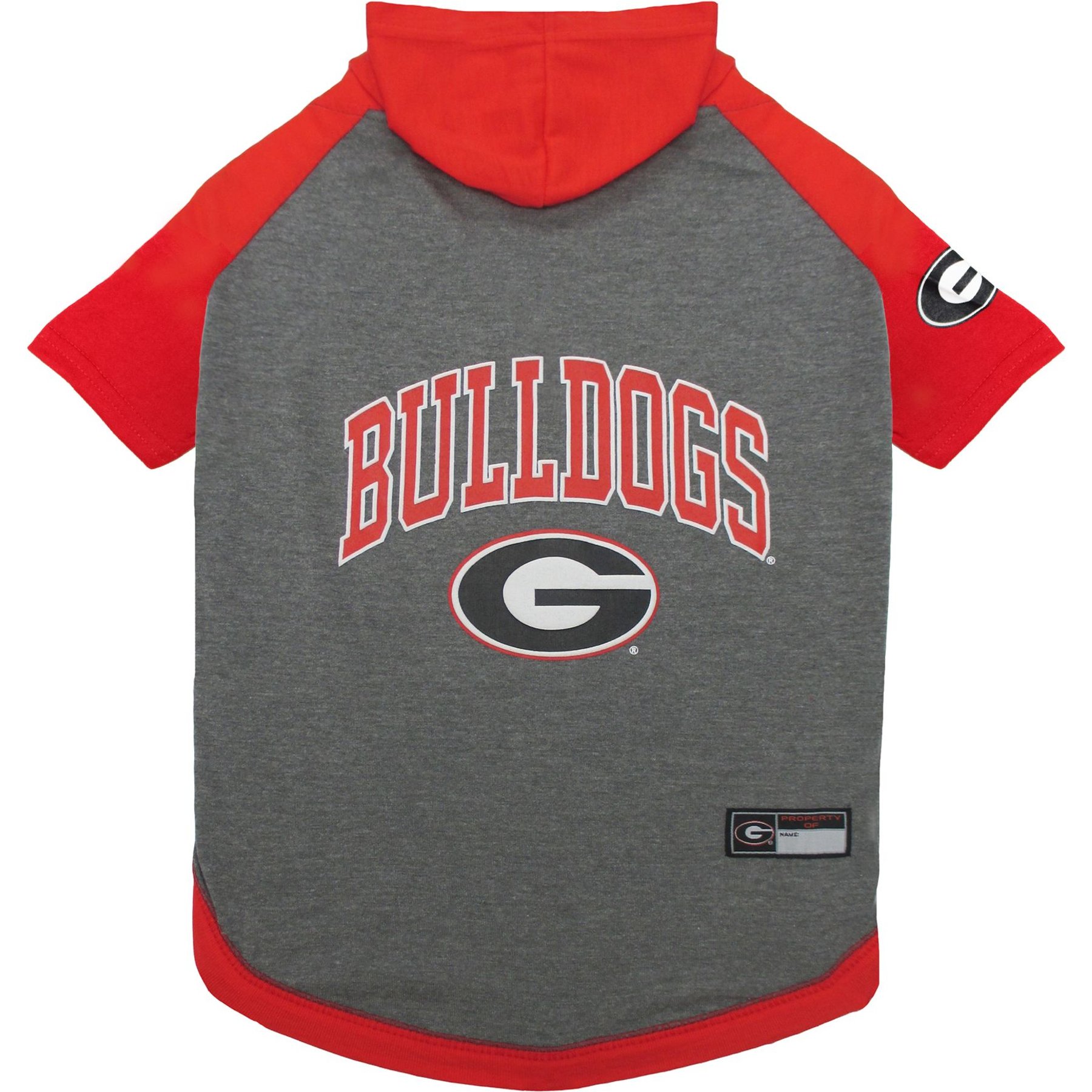 Pets First NCAA Georgia Hoodie Dog & Cat Tee Shirt, Small