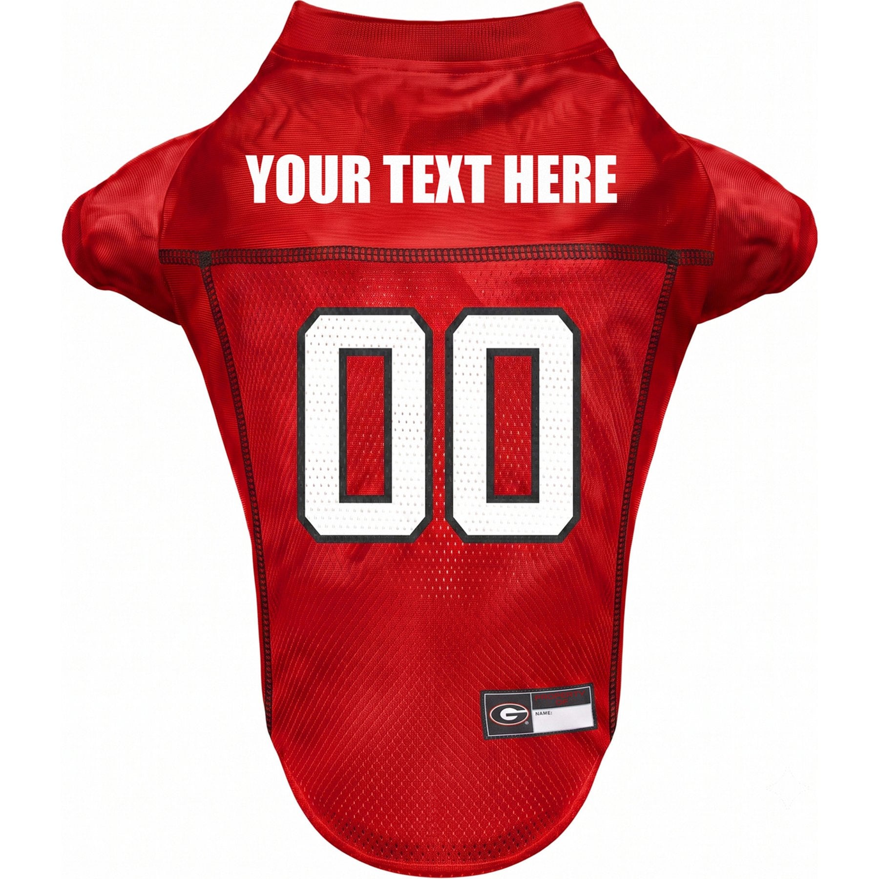 Pets First NCAA Personalized Dog Jersey, Georgia Bulldogs, Medium