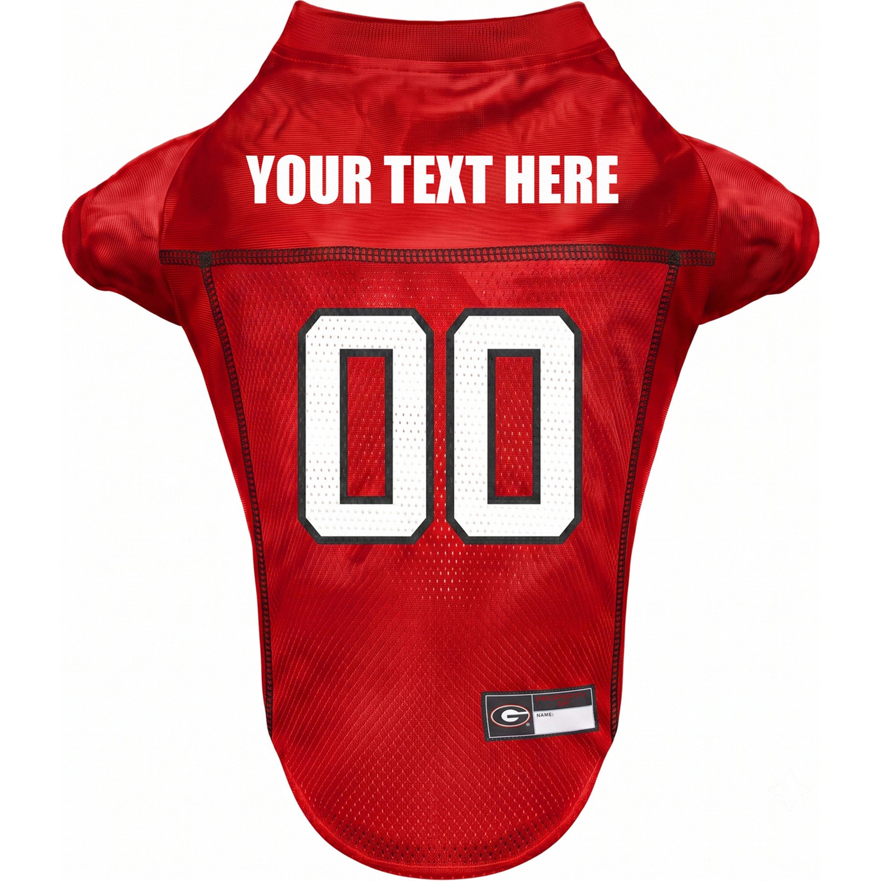 Pets First NCAA Georgia Personalized Dog Jersey, X-Small