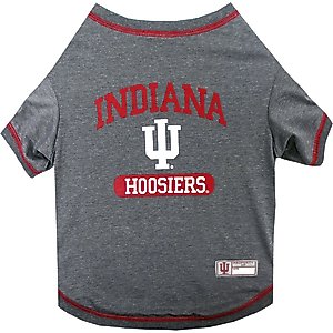 Pets First NCAA Indiana Dog & Cat Tee Shirt, Small
