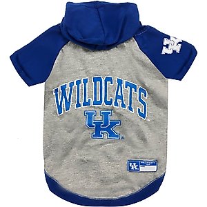 Pets First NCAA Kentucky Dog & Cat Hoodie Tee, Medium