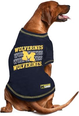 Show full view: Pets First NCAA Michigan Dog & Cat Graphic Tee, X-Large slide 3 of 5