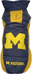 Pets First NCAA Michigan Dog & Cat Puffer Vest, Small