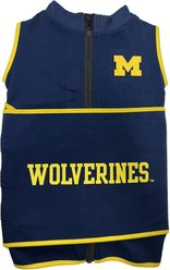 Pets First NCAA Michigan Dog & Cat Soothing Solution Vest, Small