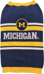 Pets First NCAA Michigan Dog & Cat Sweater, Medium