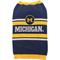 Show in main carousel: Pets First NCAA Michigan Dog & Cat Sweater, X-Large slide 1 of 6