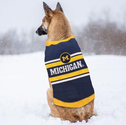 Show full view: Pets First NCAA Michigan Dog & Cat Sweater, X-Large slide 5 of 6