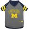 Show in main carousel: Pets First NCAA Michigan Hoodie Dog & Cat Tee Shirt, Small slide 1 of 5