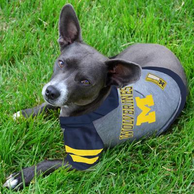 Show full view: Pets First NCAA Michigan Hoodie Dog & Cat Tee Shirt, X-Small slide 3 of 5