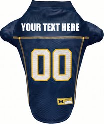 Pets First NCAA Personalized Dog Jersey, Michigan Wolverines, X-Small