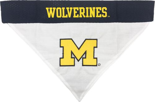 Show full view: Pets First NCAA Michigan Reversible Dog & Cat Bandana, XX-Large slide 2 of 5