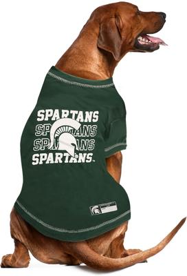 Show full view: Pets First NCAA Michigan State Dog & Cat Graphic Tee, Large slide 3 of 5
