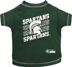 Pets First NCAA Michigan State Dog & Cat Graphic Tee, Small
