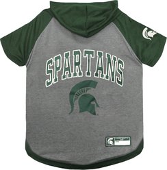 Pets First NCAA Michigan State Dog & Cat Hoodie Tee Shirt, Large