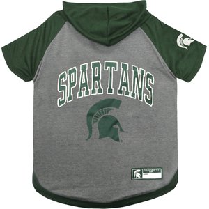 Pets First NCAA Michigan State Dog & Cat Hoodie Tee Shirt, Medium