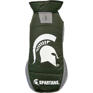 Pets First NCAA Michigan State Dog & Cat Puffer Vest, Medium