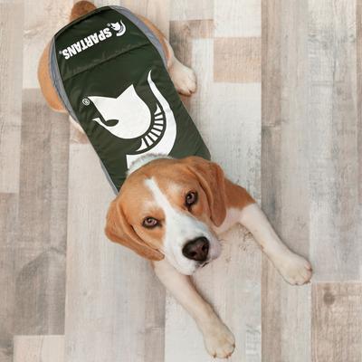 Show full view: Pets First NCAA Michigan State Dog & Cat Puffer Vest, Small slide 6 of 7