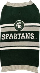Pets First NCAA Michigan State Dog & Cat Sweater, Large