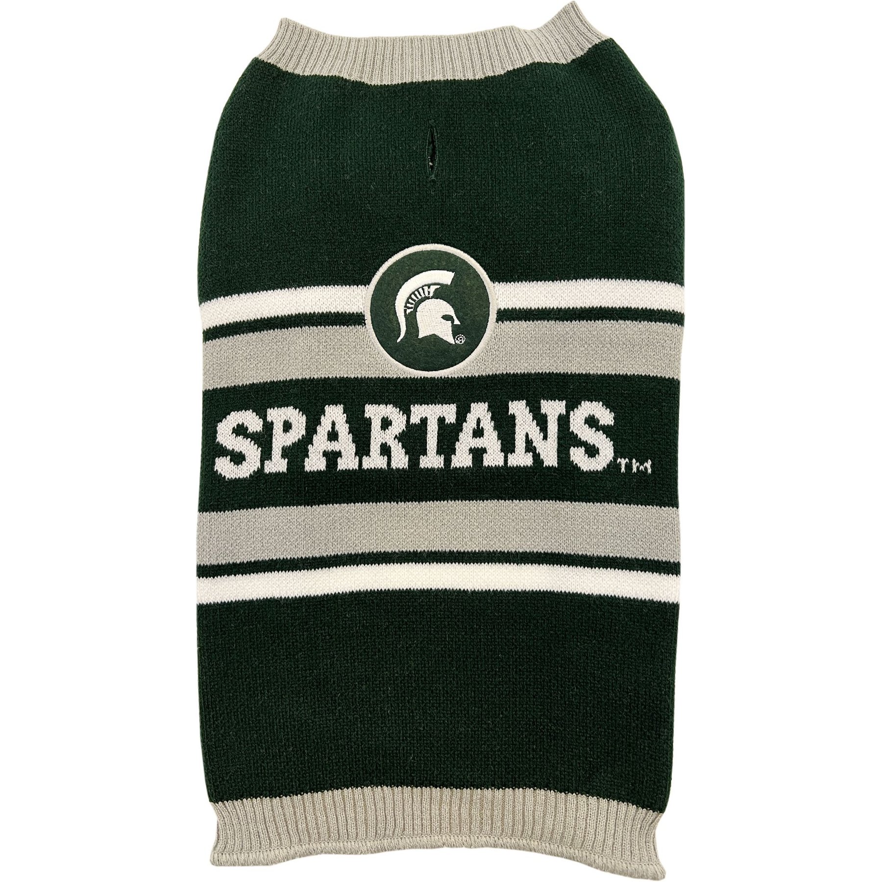 Pets First NCAA Dog & Cat Sweater, Michigan State, X-Large