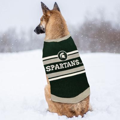 Show full view: Pets First NCAA Michigan State Dog & Cat Sweater, X-Large slide 5 of 6