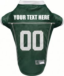 Pets First NCAA Personalized Dog Jersey, Michigan State Spartans, X-Small slide 1 of 6