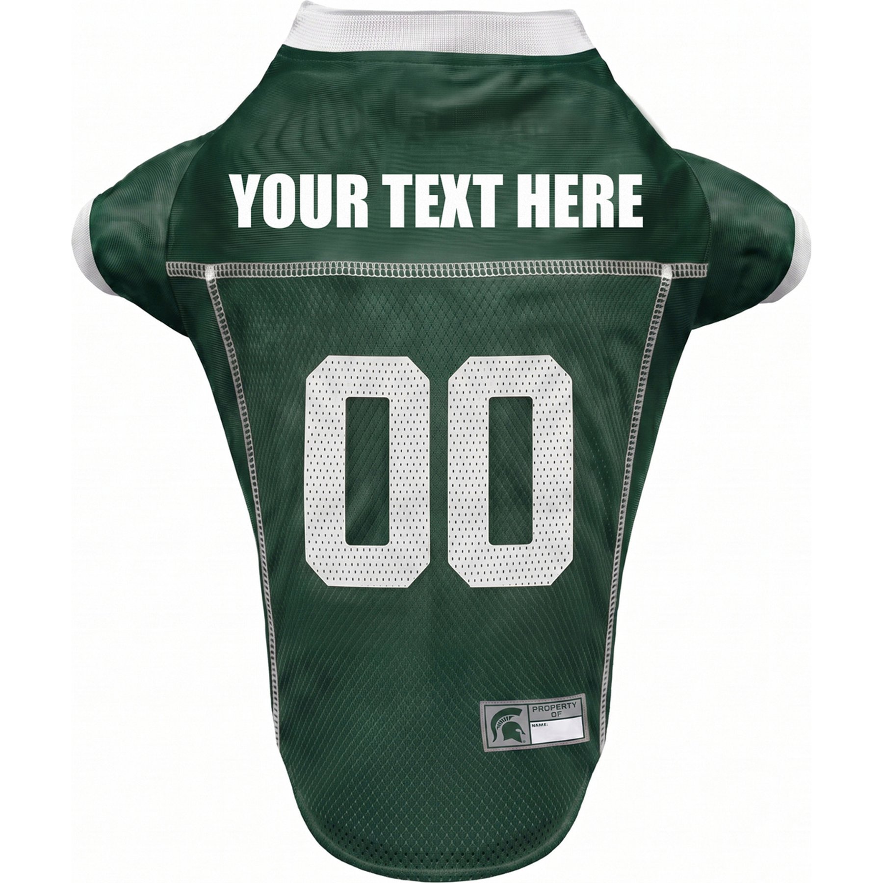 Pets First NCAA Michigan State Personalized Dog Jersey, X-Small