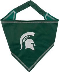Pets First NCAA Michigan State Tie Around Dog & Cat Bandana, Small/Medium