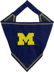 Pets First NCAA Michigan Tie Around Dog & Cat Bandana, Small/Medium