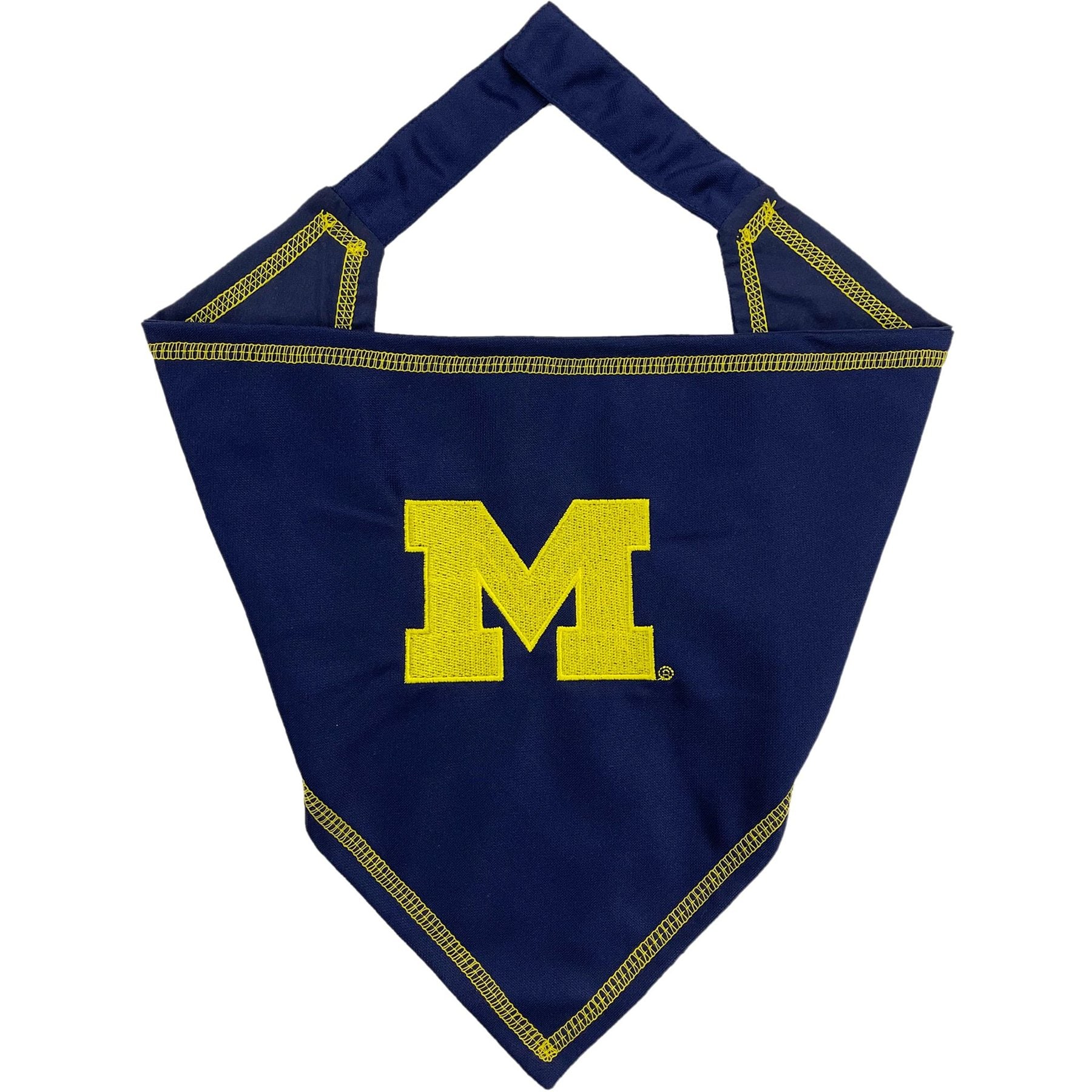 Pets First NCAA Tie Around Dog & Cat Bandana, Michigan, Small/Medium