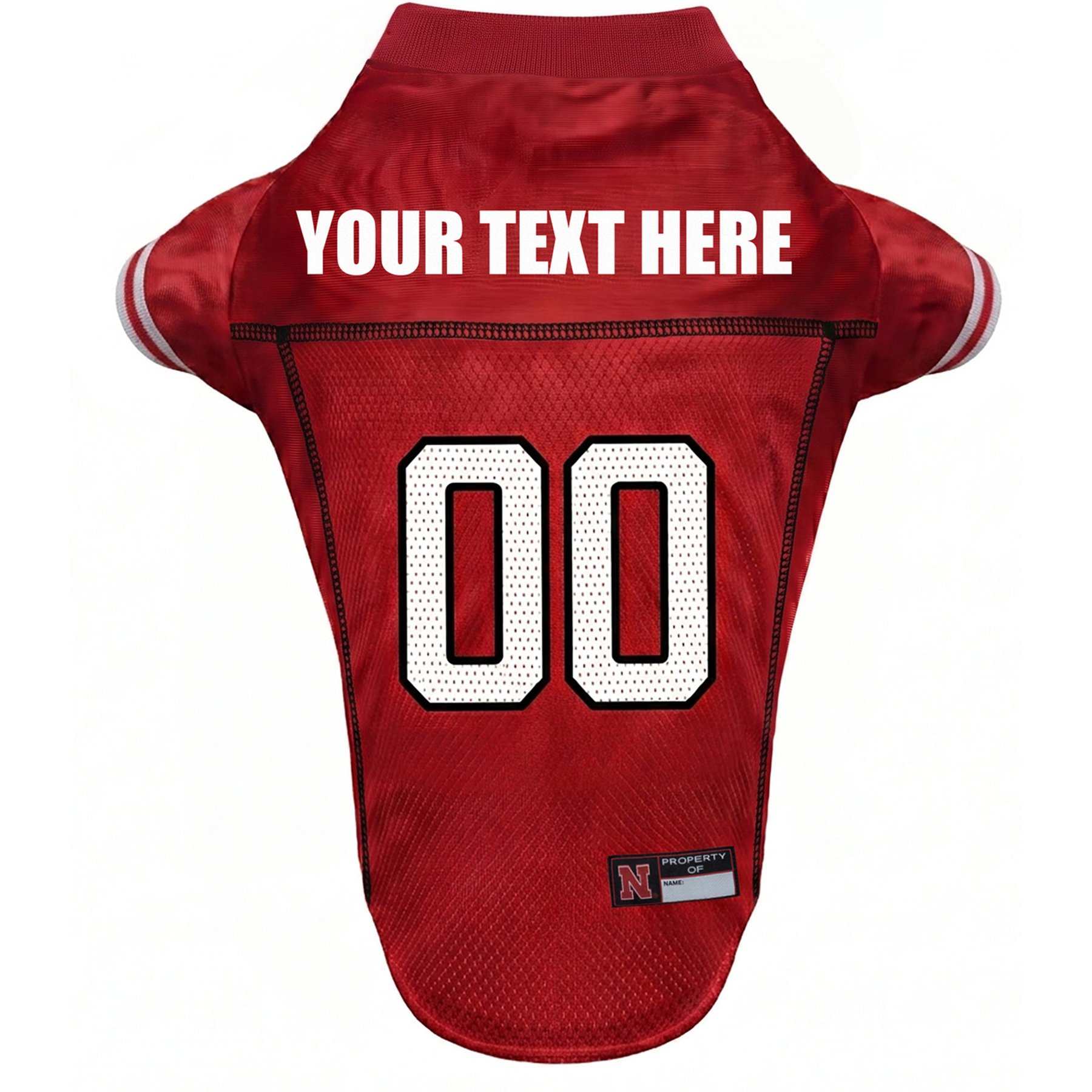 Pets First NCAA Nebraska Personalized Dog Jersey, Medium