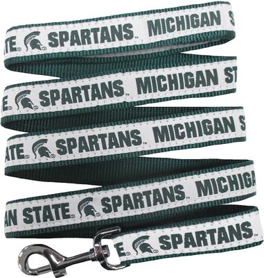 Show full view: Pets First NCAA Nylon Dog Leash, Michigan State Spartans, Small: 4-ft long, 3/8-in wide slide 4 of 8